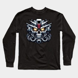 Biomech Skull S01 D57 Long Sleeve T-Shirt